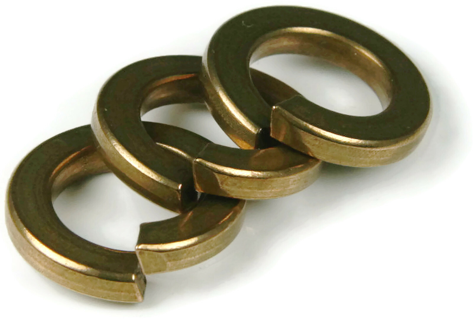 Marine Grade Silicon Bronze Lock Washers Medium Split Ring – Sizes #4 to 1″